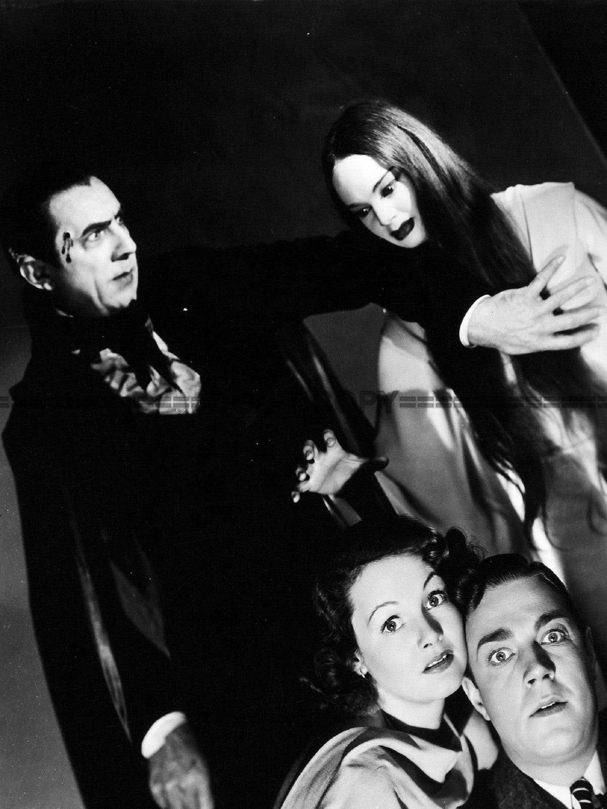 Photo C. Borland, B. Lugosi, E. Allan, H. Wadsworth - La Marque du Vampire 1935