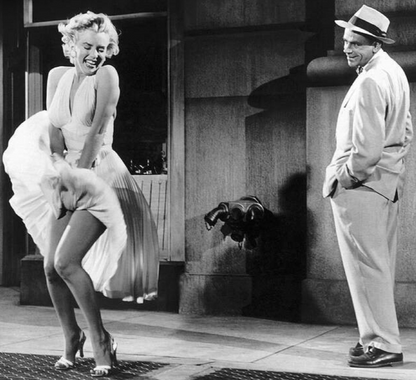 Photo Marilyn Monroe – Sept Ans de Réflexion (1955) – Scène Robe Blanche – 15x20