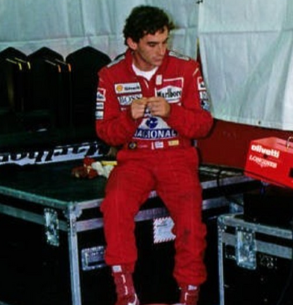 Photo Ayrton Senna – McLaren MP4/5 – Montréal 1989 – Stand F1 – Marlboro – 15×20