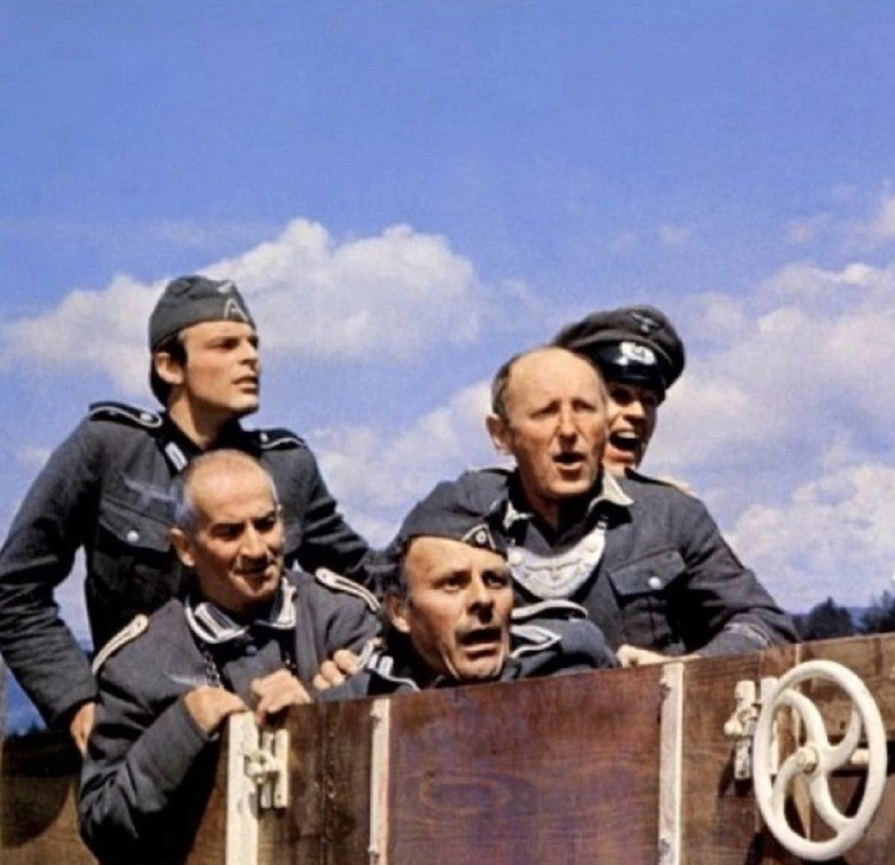 Photo Louis de Funès & Bourvil – La Grande Vadrouille 1966 – Scène Culte – 15×20