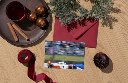 Photo Ayrton Senna – GP de Grande-Bretagne F1 1991 – McLaren-Honda MP4/6 – 15×20