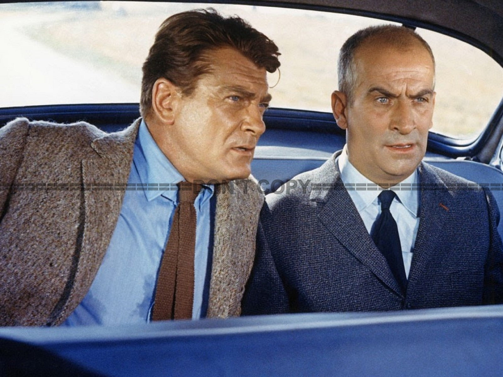Photo Jean Marais & Louis de Funès – Fantômas 1964 – Scène Culte Cinéma - 15x20
