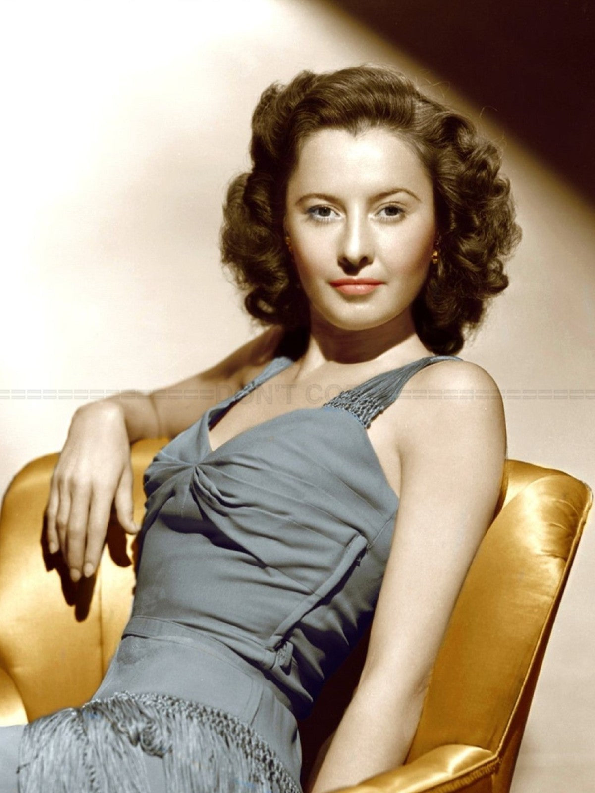 Photo Barbara Stanwyck - Couleur - 15x20