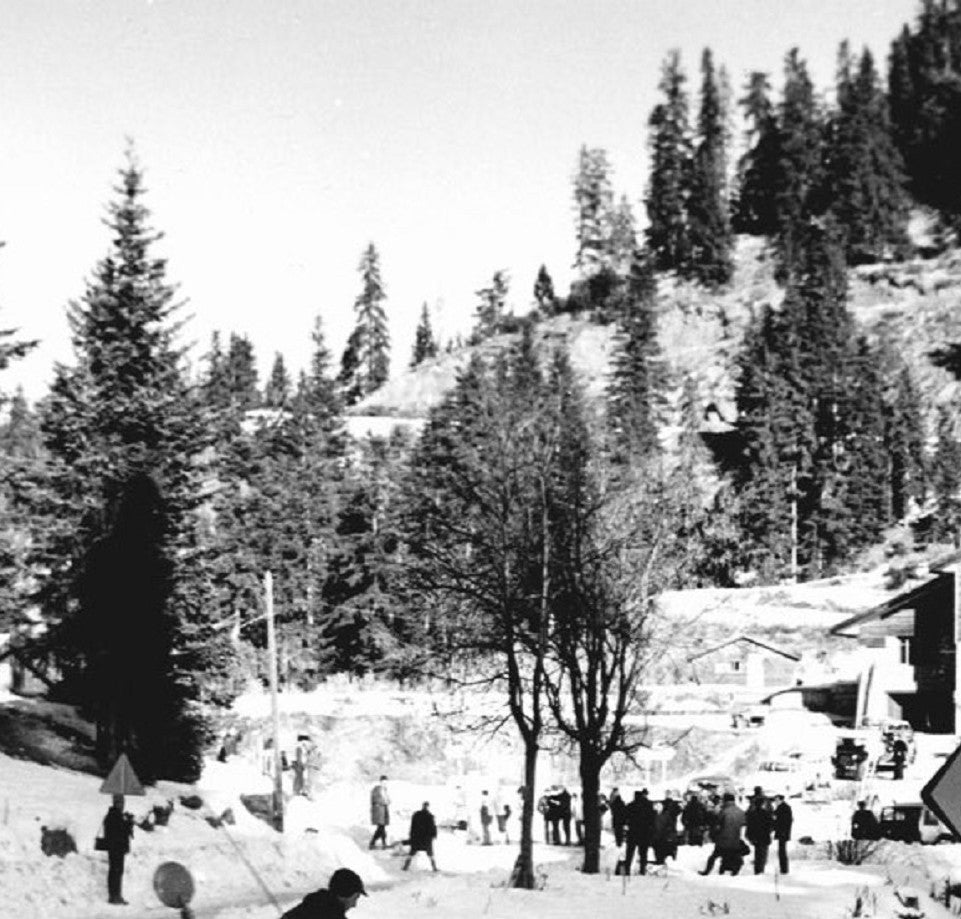 Photo GAZ-21 Volga (ГАЗ-21 Волга) URSS – Rallye Monte-Carlo 1964 – Neige – 15×20