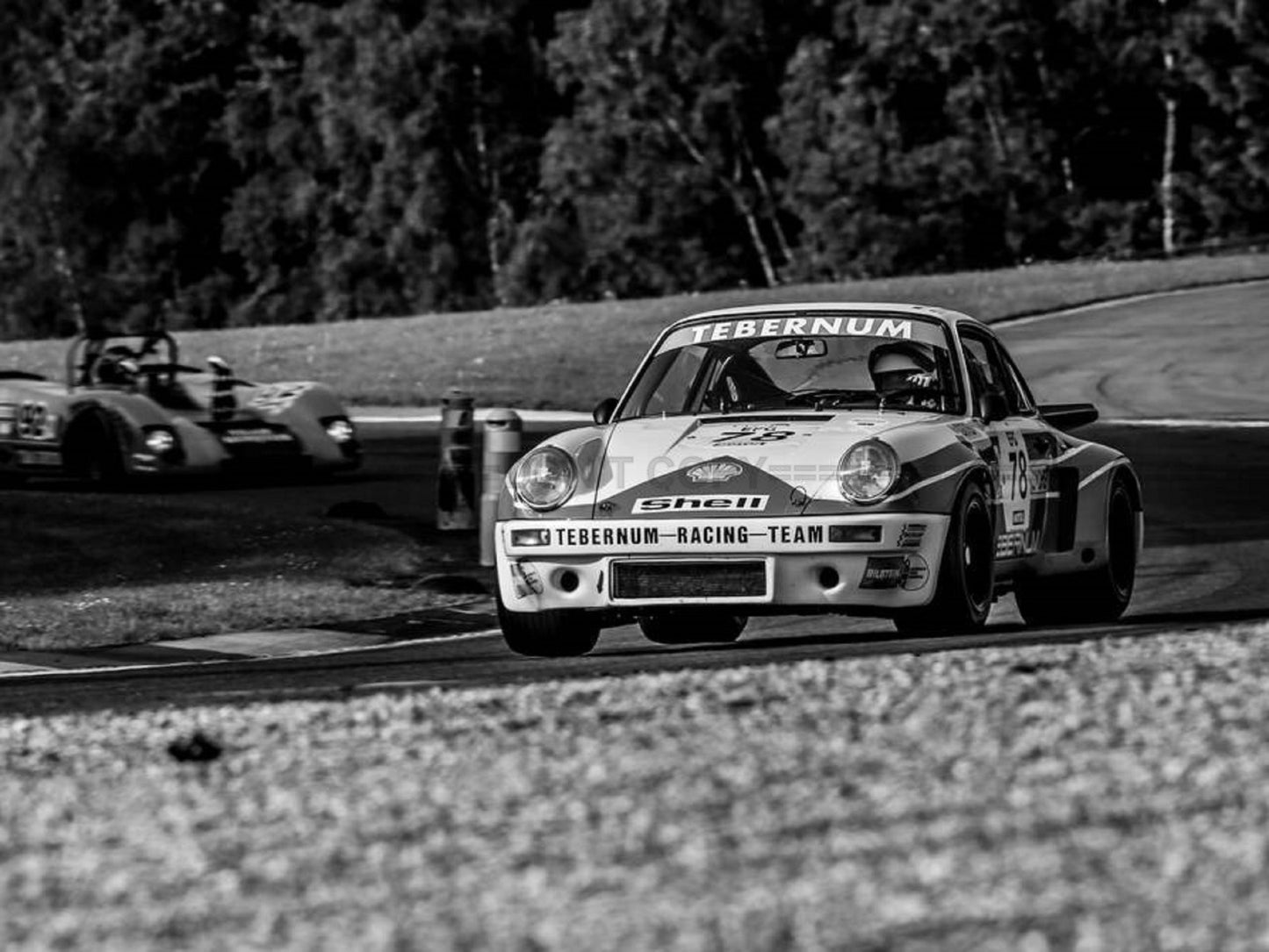 Photo Porsche 911 3L RS - Noir et blanc - 15x20
