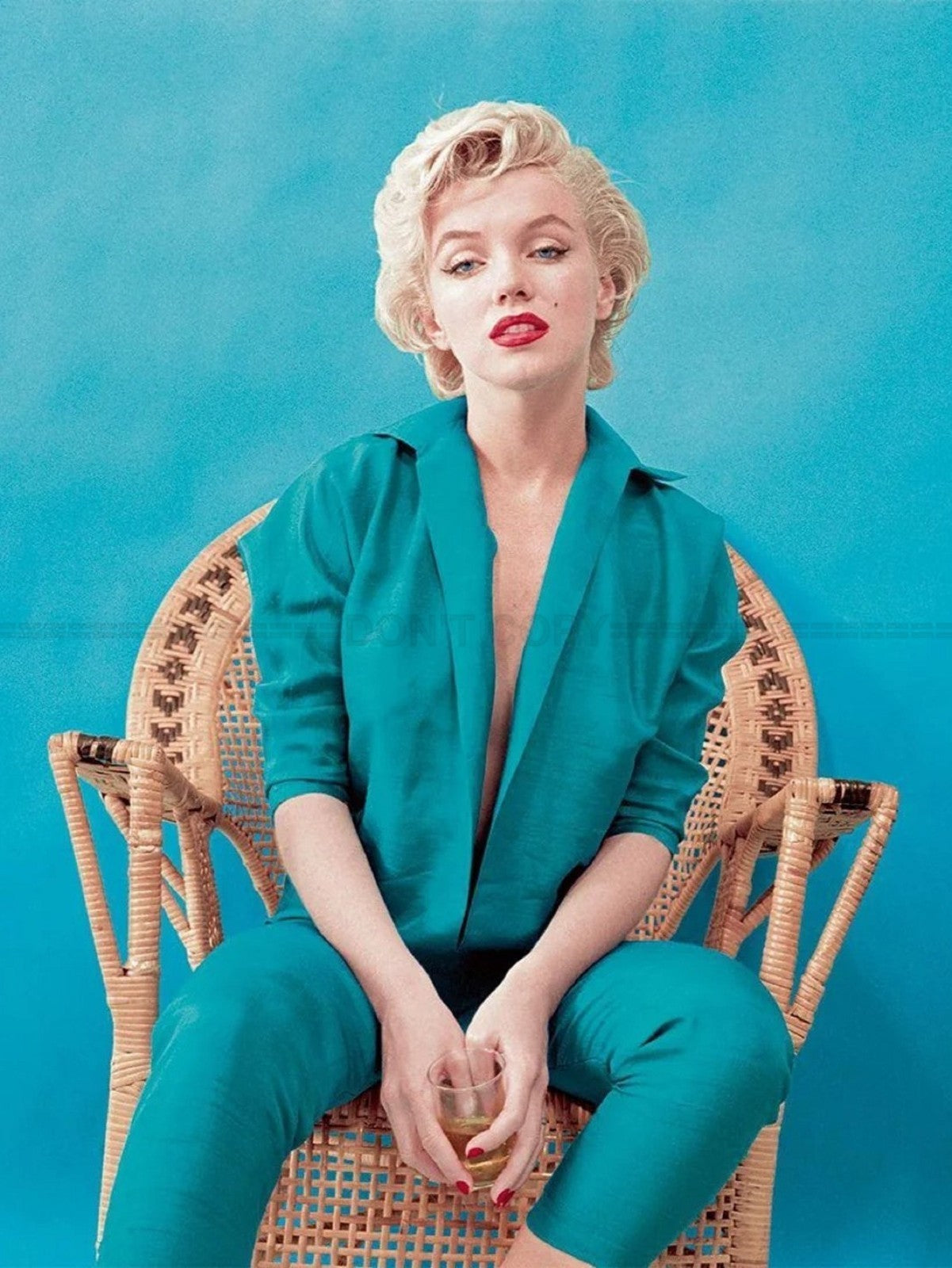 Photo Marilyn Monroe en 1955 par Milton H. Greene - Couleur - 15x20