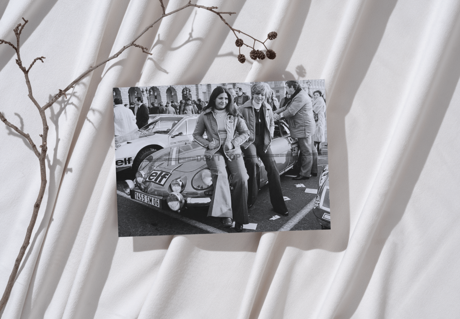 Photo Michèle Mouton, F. Conconi – Alpine A110 Rallye Monte-Carlo (1976) – 15x20