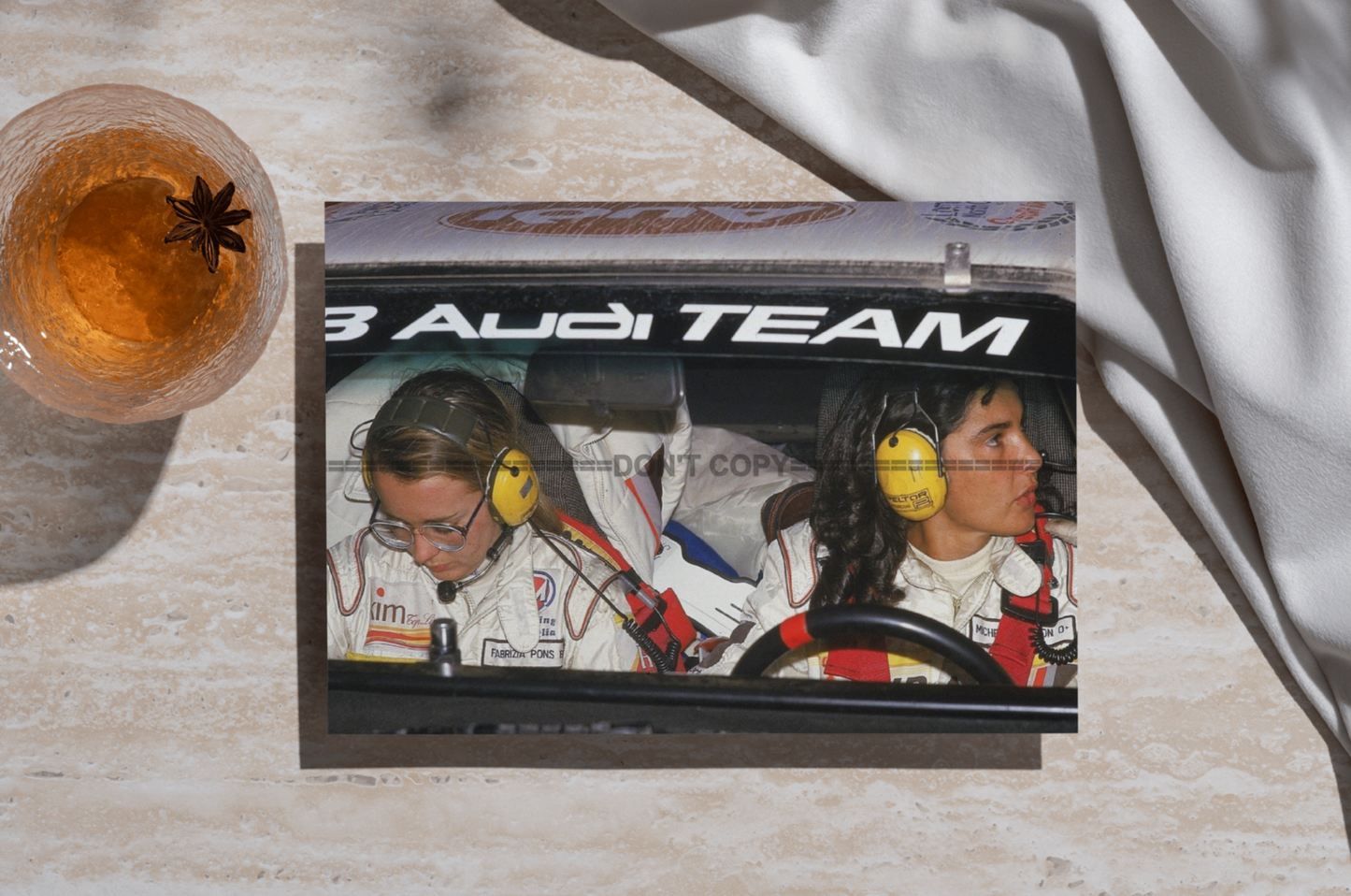 Photo Michèle Mouton Fabrizia Pons – Audi Quattro Lombard RAC Rally 1984 – 15x20