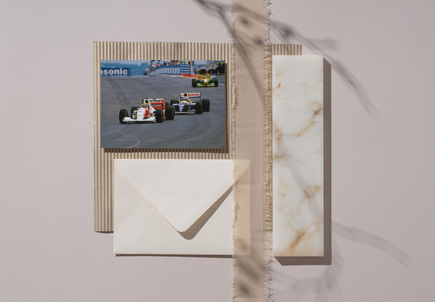 Photo Ayrton Senna & Alain Prost – GP d’Afrique du Sud (1993) – Duel F1 – 15x20