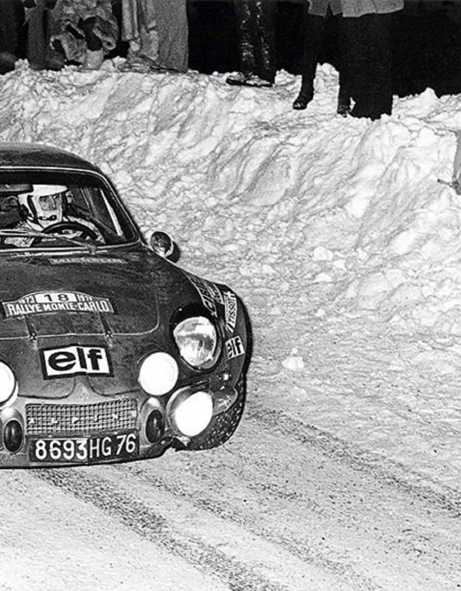 Photo Andruet & Biche – Alpine A110 – Rallye Monte-Carlo (1973) – Course – 15x20