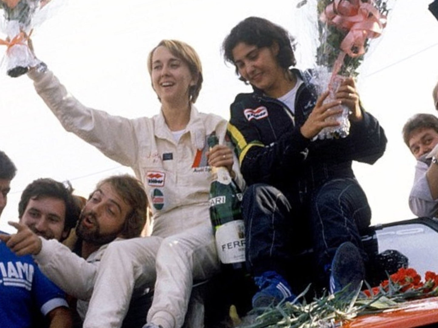 Photo Michèle Mouton & Fabrizia Pons – Audi Quattro Rallye San Remo 1981 - 15x20