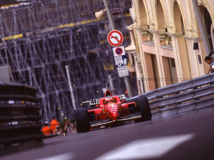 Photo Michael Schumacher – GP Monaco 1996 – Ferrari – Circuit mythique – 15×20