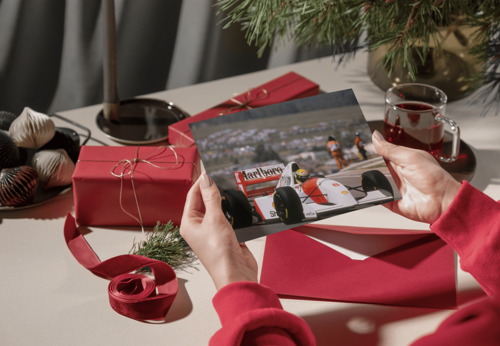 Photo Ayrton Senna – McLaren MP4/8 – Saison F1 1993 – Légende Motorsport – 15x20