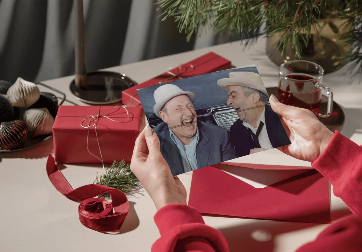 Photo Louis de Funès & Bourvil – Le Corniaud (1965) – Scène Culte Cinéma – 15×20