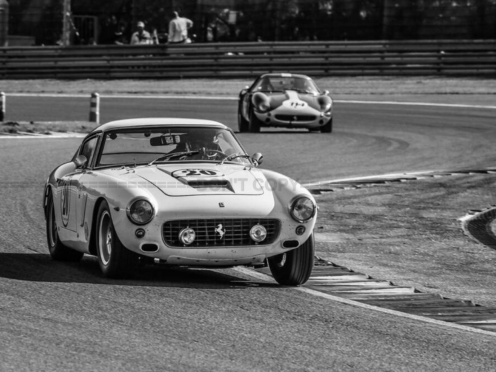 Photo Ferrari 250 GT Berlinetta SWB - Noir et blanc - 15x20