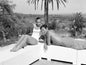 Photo Alain Delon et Romy Schneider - La Piscine (1969) - Noir et blanc - 15×20