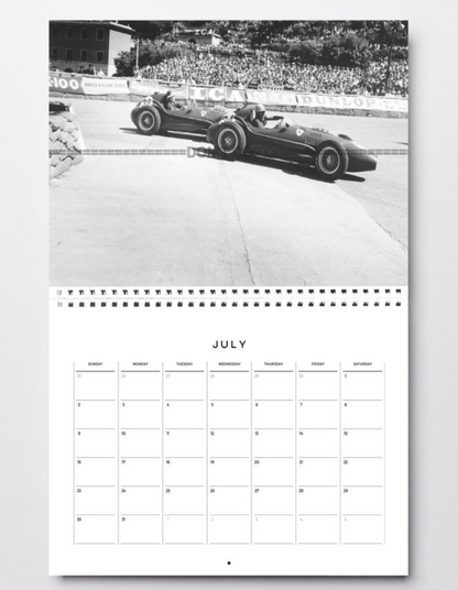 Photo L. Musso & M. Hawthorn – Ferrari Dino 246 – GP F1 Monaco (1958) – 15×20