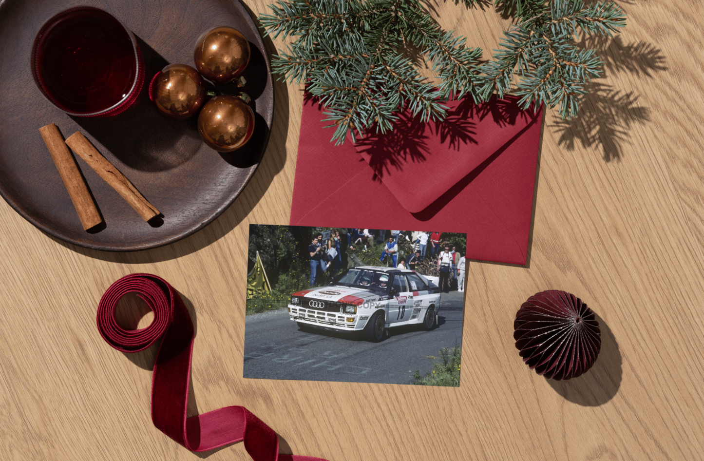 Photo Michèle Mouton – Audi Quattro A2 – Tour de Corse Rallye 1983 – 15×20