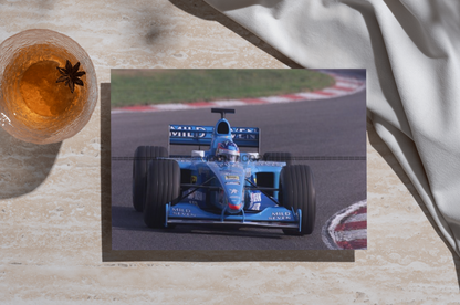 Photo Fernando Alonso – Benetton B200 – Grand Prix F1 (2000) – Débuts – 15×20