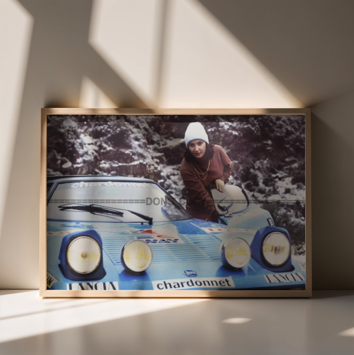 Photo Michèle Mouton – Lancia Stratos HF – Rallye Monte-Carlo Sport 1978 – 15×20