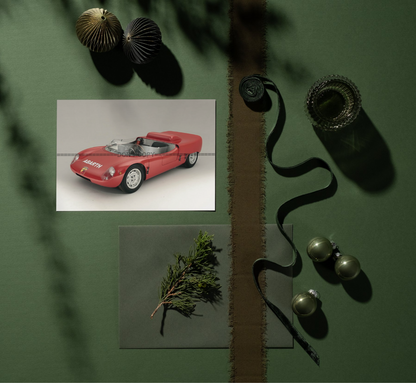 Photo Fiat Abarth 1000 Spider Sport – 131-MC – (1962) – Prototype Course – 15×20