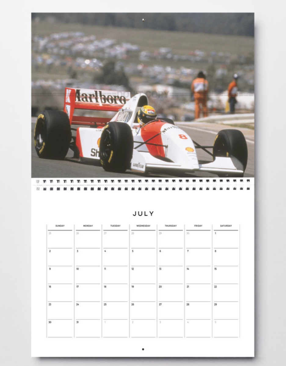 Photo Ayrton Senna – McLaren MP4/8 – Saison F1 1993 – Légende Motorsport – 15x20