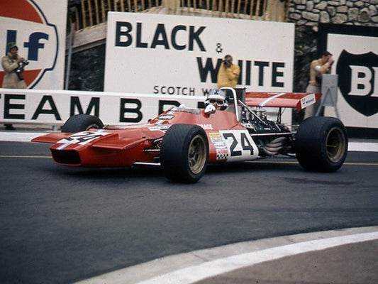 Photo Piers Courage - De Tomaso-Ford - GP de Monaco (1970) - Couleur - 15x20