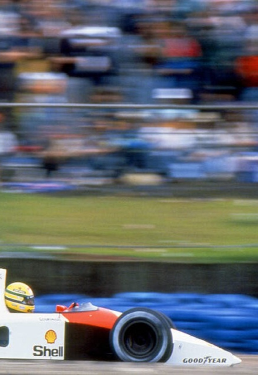 Photo Ayrton Senna – GP de Grande-Bretagne F1 1991 – McLaren-Honda MP4/6 – 15×20