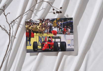 Photo Alain Prost – Ferrari 641 – Grand Prix F1 Circuit Paul Ricard 1990 – 15x20