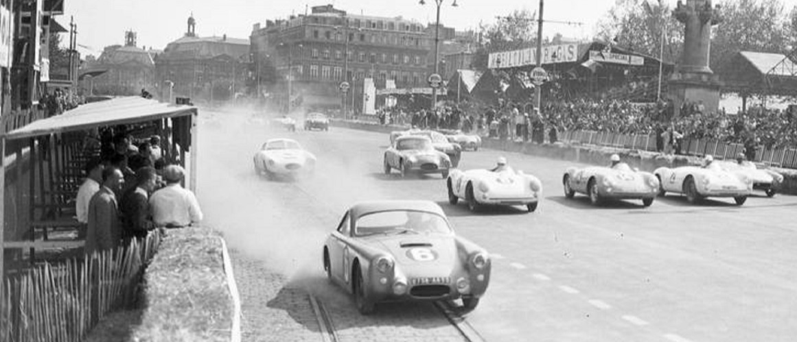 Photo Grand Prix Automobile de Bordeaux 1955 – Course Urbaine – Vintage – 15×20