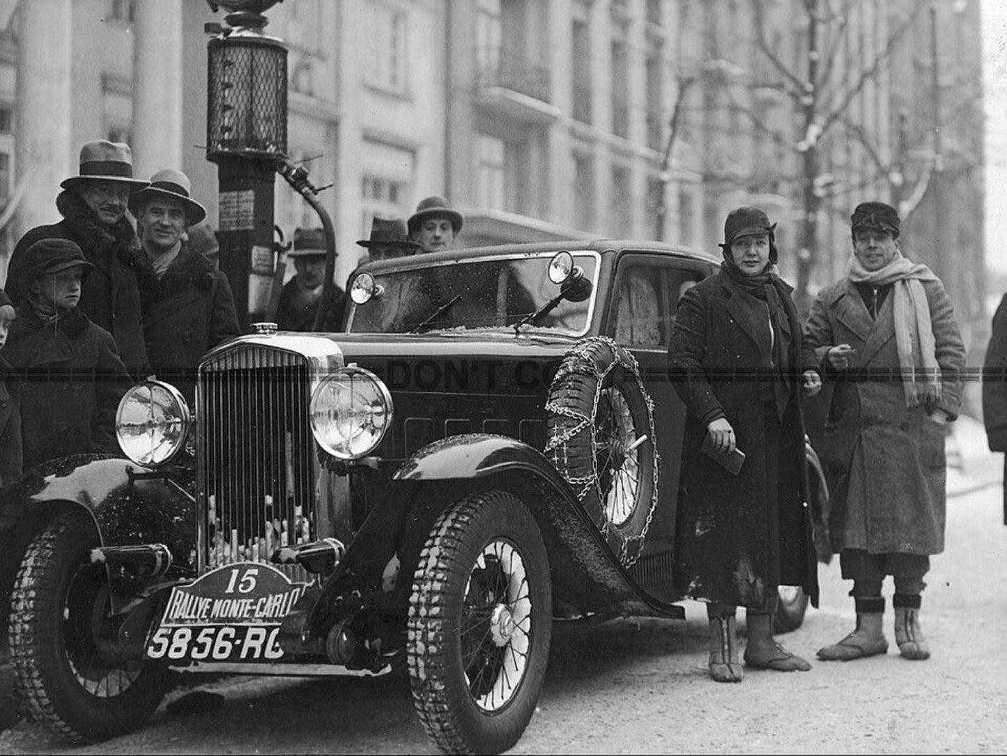Photo Germaine Rouault & Julio Quinlin - Salmson S4C Rally Monte-Carlo 1933