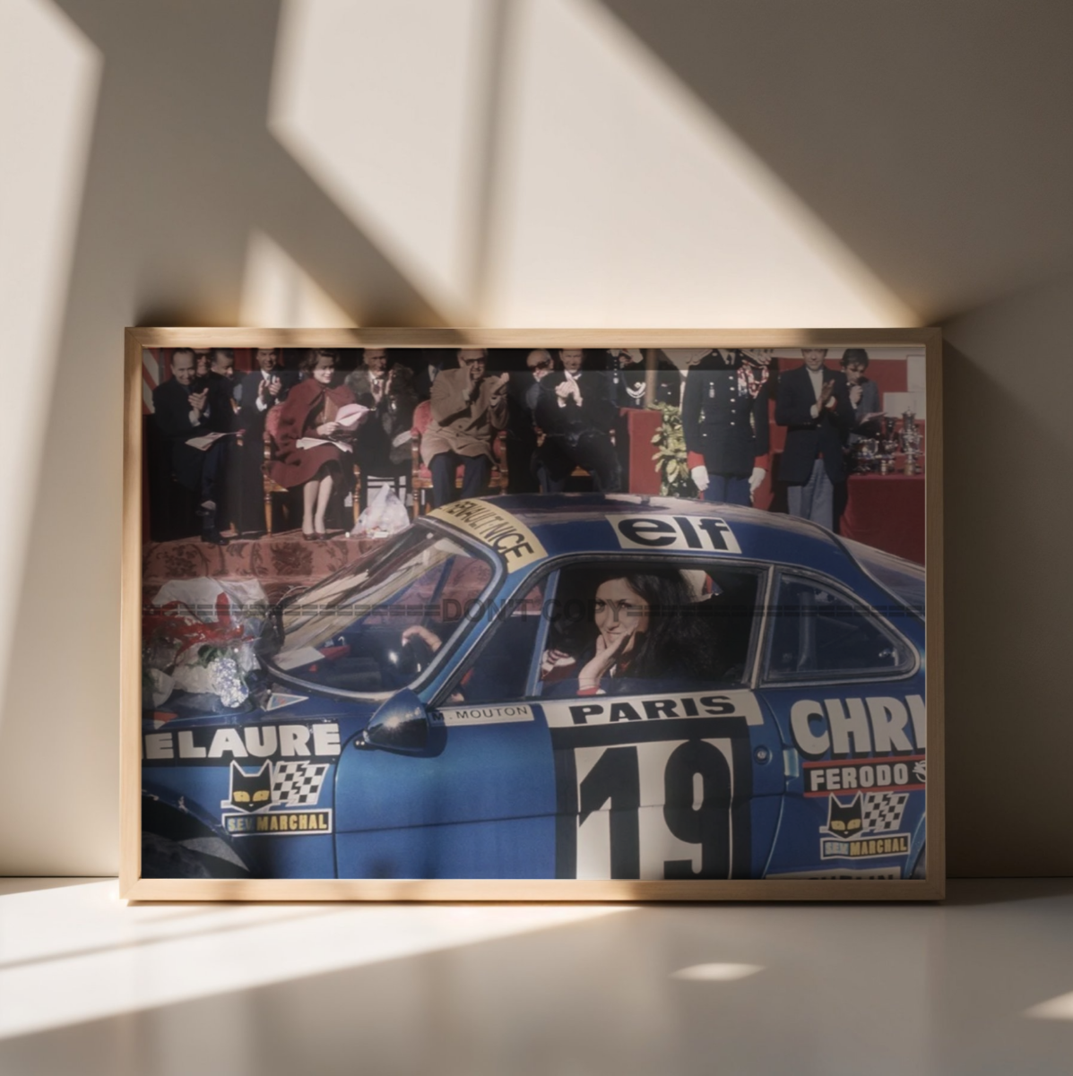 Photo Michèle Mouton – Alpine A110 1600 S – Rallye Monte-Carlo (1976) – 15x20