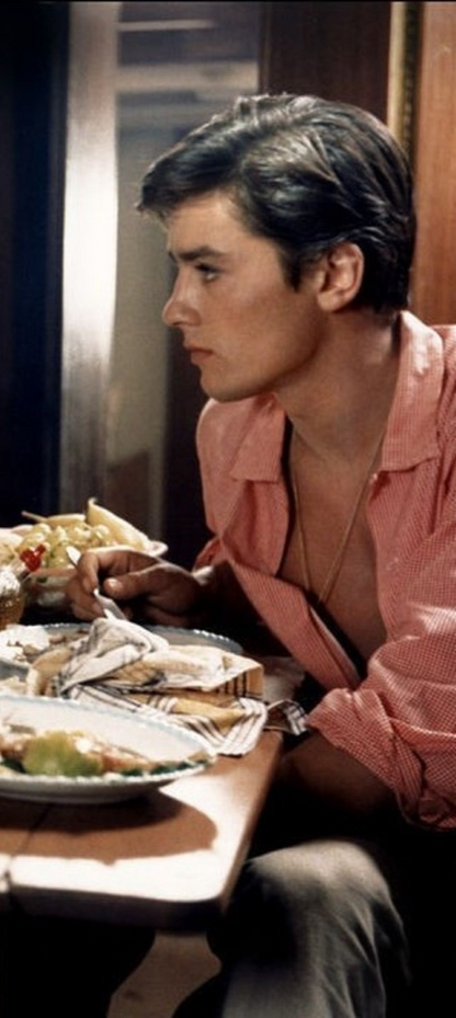 Photo A. Delon, M. Laforêt, M. Ronet – Plein Soleil 1960 – Scène Cinéma – 15×20