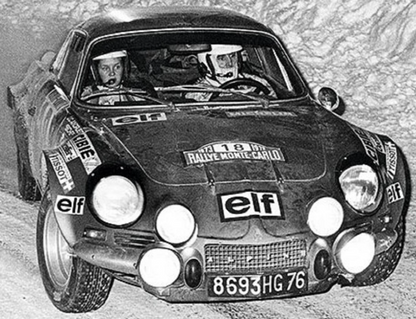 Photo Andruet & Biche – Alpine A110 – Rallye Monte-Carlo (1973) – Course – 15x20