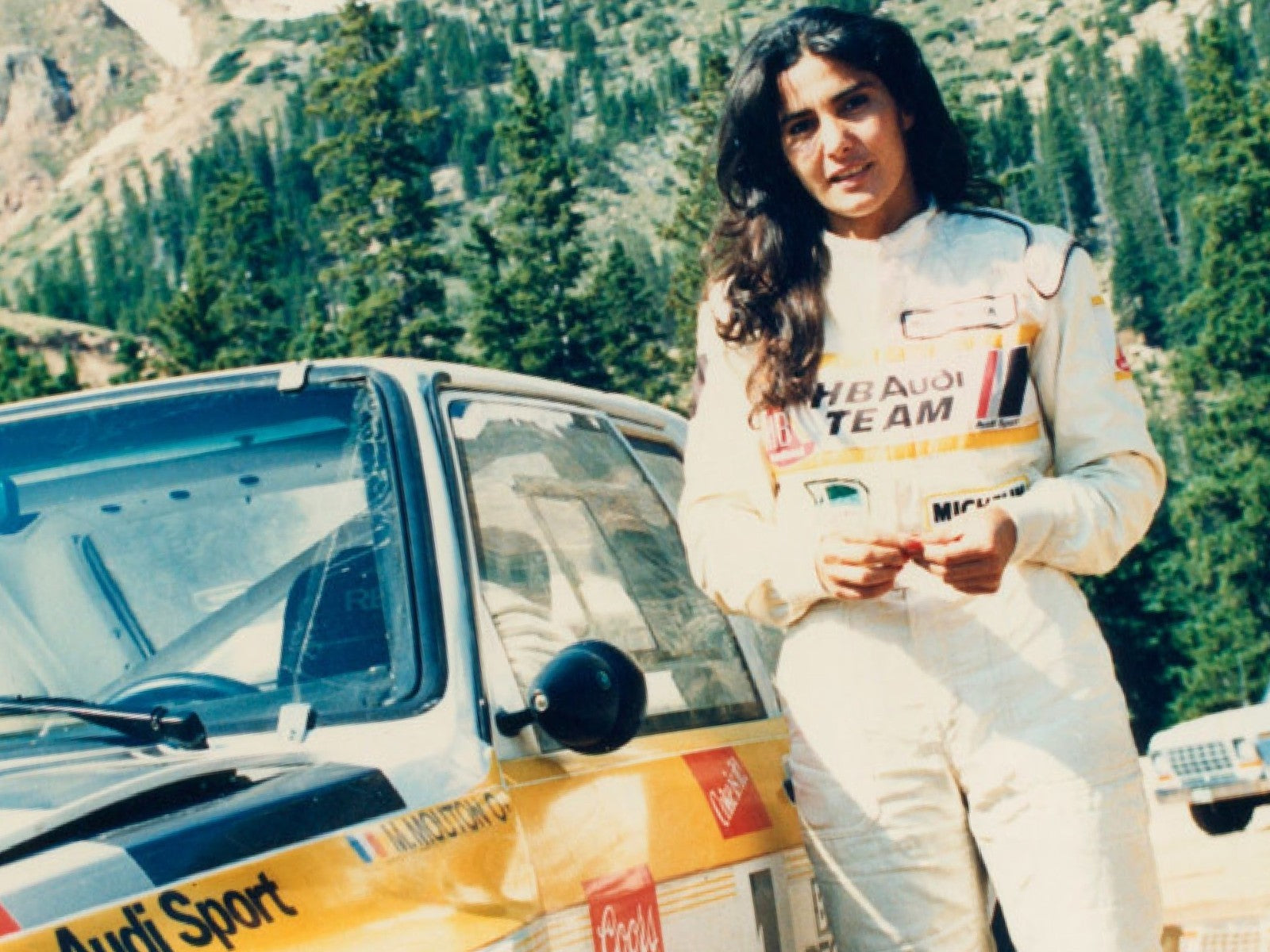Photo Encadrée Michèle Mouton – Audi Sport Quattro S1 – Pikes Peak 1985 – 15×20