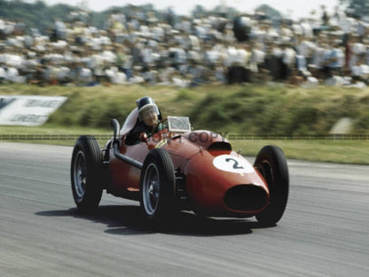 Photo Mike Hawthorn – Ferrari Dino 246 – Grand Prix F1 (1958) – Course – 15×20