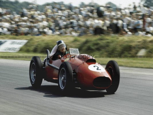 Photo Mike Hawthorn – Ferrari Dino 246 – Grand Prix F1 (1958) – Course – 15×20