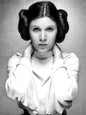 Photo Carrie Fisher - Princesse Leia Organa - Star Wars - Noir et blanc - 15x20