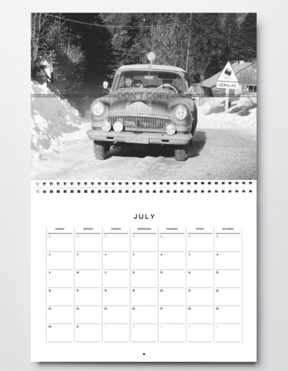 Photo Mosolov-Degtyarev – GAZ-21 Volga – Rallye Monte-Carlo 1964 – Neige – 15x20