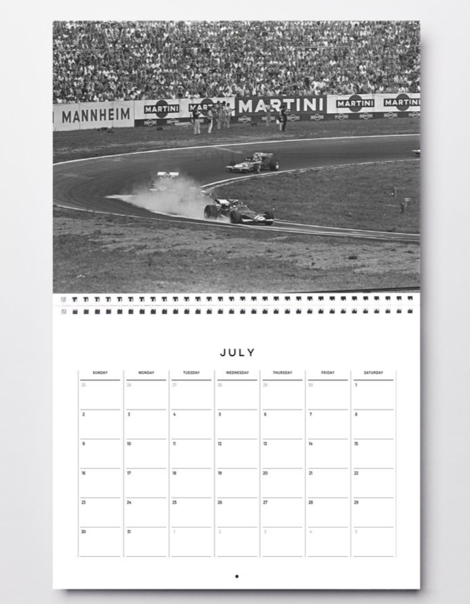 Photo Jacky Ickx – GP d’Allemagne – Nürburgring F1 – Action en piste – 15×20