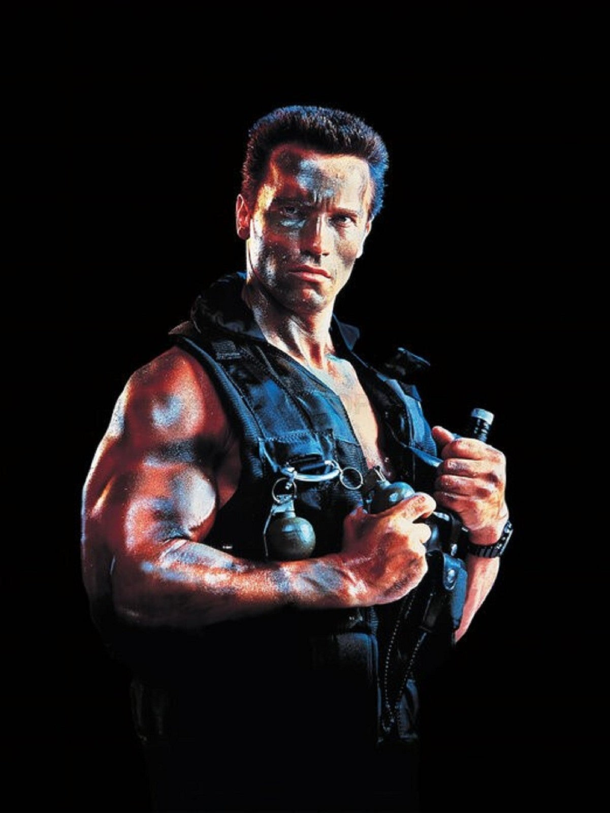 Photo Arnold Schwarzenegger - John Matrix - Commando (1985) - Couleur - 15x20
