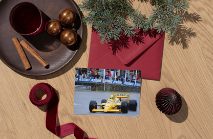 Photo Ayrton Senna - Lotus-Honda – GP de Belgique 1987 Spa-Francorchamps – 15×20