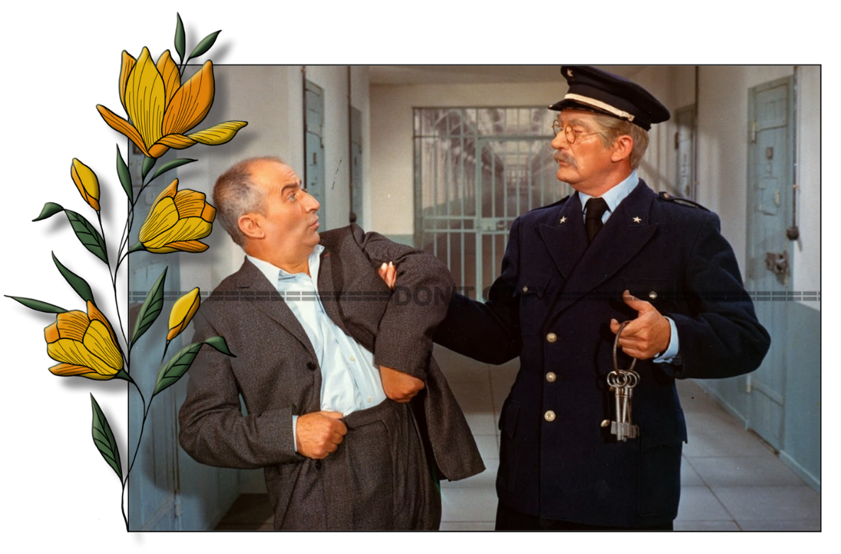 Photo Louis de Funès – Fantômas (1964) – Inspecteur Juve – Scène Cinéma – 15×20