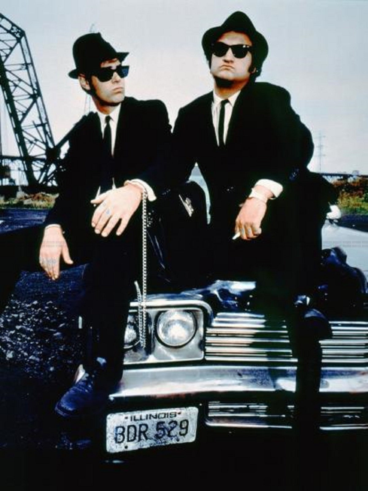 Photo Dan Aykroyd & John Belushi - Les Blues Brothers (1980) - Couleur - 15x20