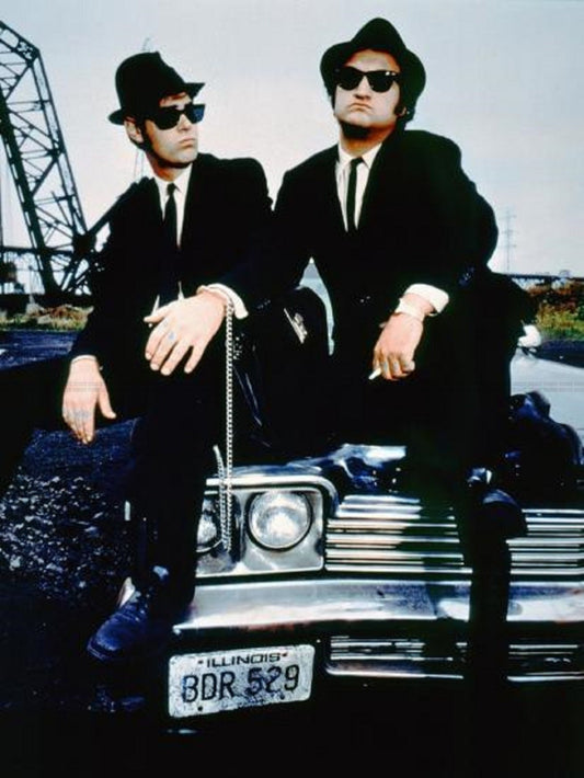 Photo Dan Aykroyd & John Belushi - Les Blues Brothers (1980) - Couleur - 15x20