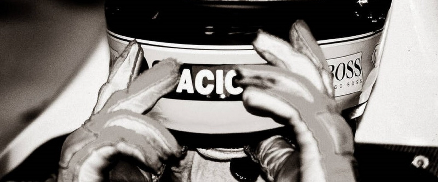Photo Encadrée Ayrton Senna – The Eyes – Regard sous le casque – 15×20