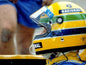Photo Ayrton Senna – Casque iconique Nacional – F1 Jerez 1987 – Cockpit – 15×20