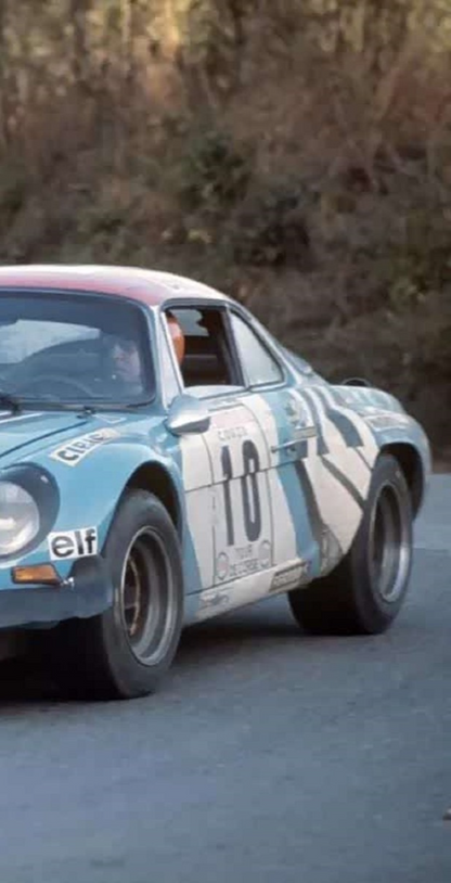 Photo Jean-Pierre Nicolas – Alpine A110 1800 – Tour de Corse Rallye 1974 – 15×20