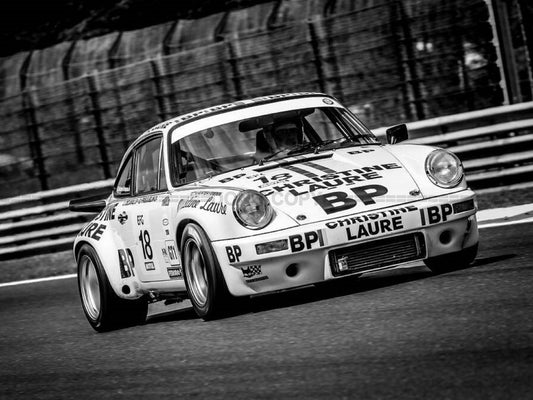 Photo Porsche 911 3L RS - Noir et blanc - 15x20