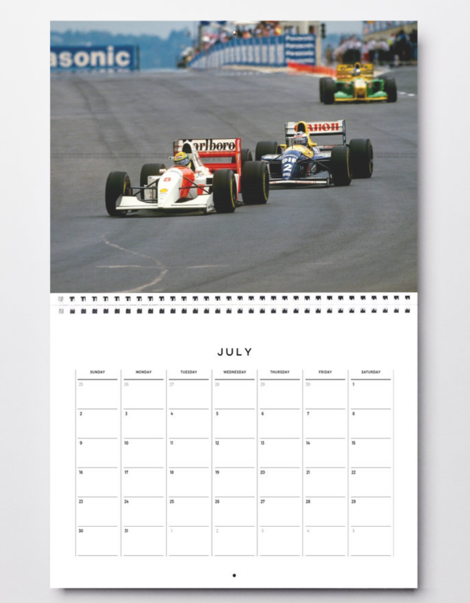 Photo Ayrton Senna & Alain Prost – GP d’Afrique du Sud (1993) – Duel F1 – 15x20